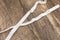White Adjustable Bra Straps Lingerie Straps Elastic Trim 5 Pairs